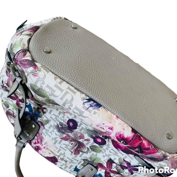 Dana Buchman Tulip Print Women’s Floral Double Side Handbag Purse - Picture 2 of 9